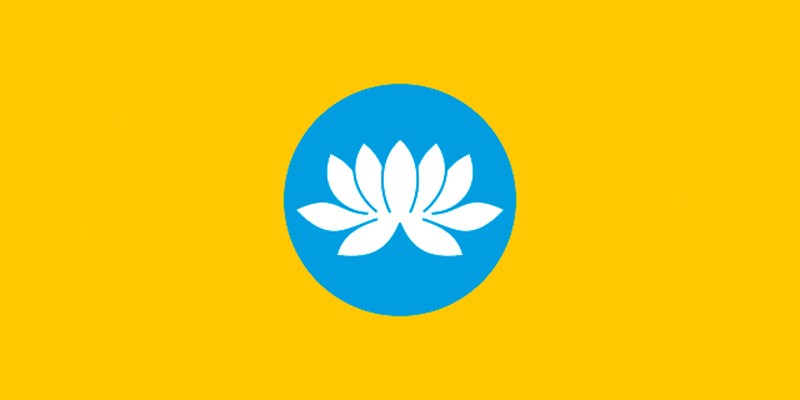 Флаг Республики Калмыкия.